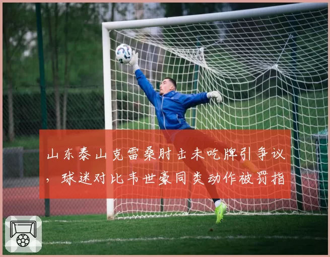 山东泰山克雷桑肘击未吃牌引争议，球迷对比韦世豪同类动作被罚指裁判双标
